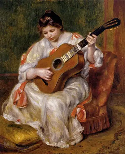 Woman Playing the Guitar Pierre-Auguste Renoir
